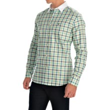 61%OFF メンズスポーツウェアシャツ バーバーレースウェイコットンシャツ - テーラードフィット、ボタンフロント、（男性用）長袖 Barbour Raceway Cotton Shirt - Tailored Fit Button Front Long Sleeve (For Men)画像